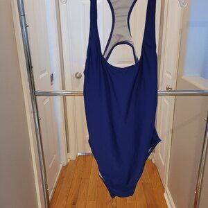 Beautiful  blue Zeraca brand swimsuit.  Women's size 18. Never worn.